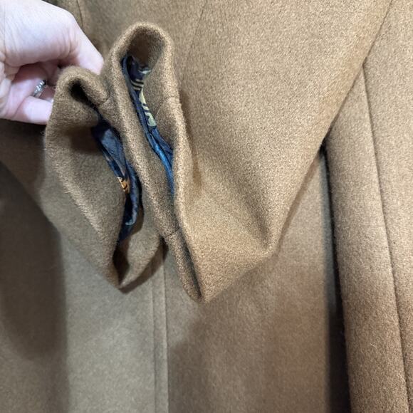 Billi By Billycoat Womens Brown Trench Coat Wool Blend Button Front Peak Lapel - Picture 14 of 16